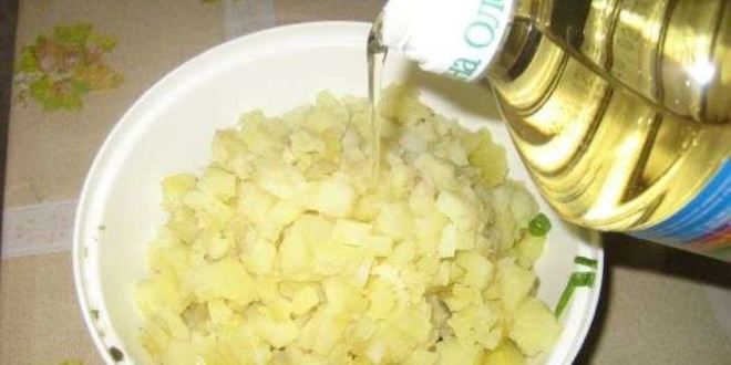 Рецепт салата картофельного с грибами