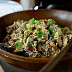 Рецепт Салата с запеченным картофелем