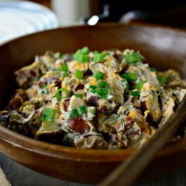 Рецепт Салата с запеченным картофелем