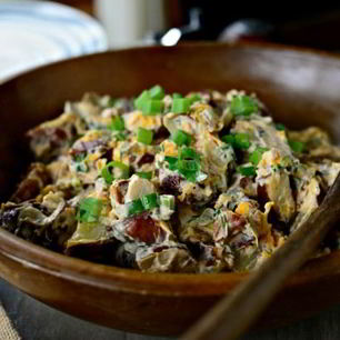 Рецепт Салата с запеченным картофелем