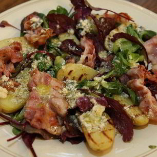 Рецепт Теплого салата с картофелем и беконом