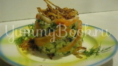 Рецепт Теплого салата с картофелем и лососем