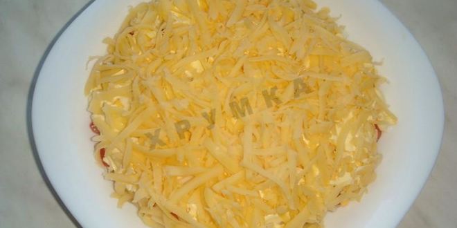 Рецепт классического восточного салата с колбасой