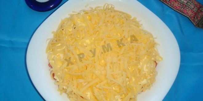 Рецепт классического восточного салата с колбасой