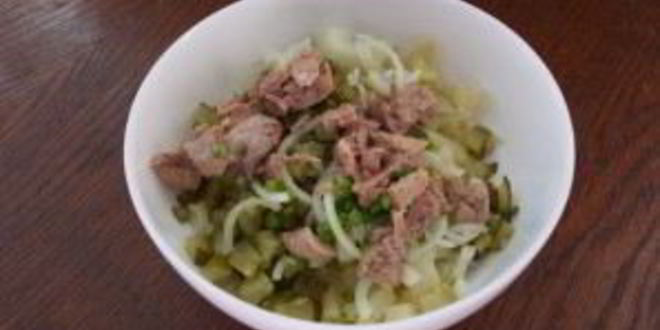 Рецепт консервированного салата из печени трески