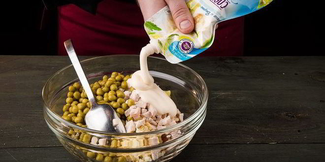 Рецепт легкого салата оливье