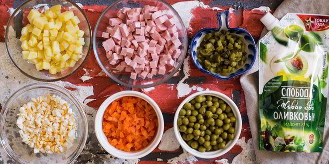 Рецепт новогоднего оливье