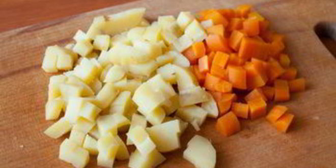 Рецепт оливье с копченым языком