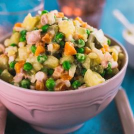 Рецепт Постного салата оливье