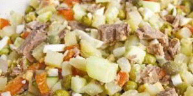 Рецепт салата оливье новогодний