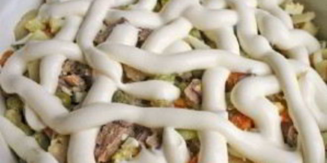 Рецепт салата оливье новогодний