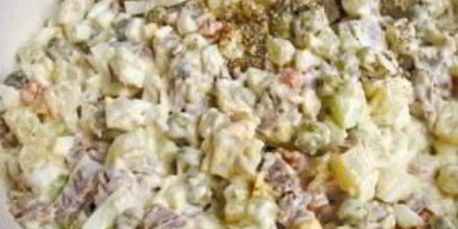 Рецепт салата оливье новогодний