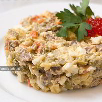 Рецепт Салата оливье с говядиной