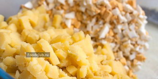 Рецепт салата оливье с говядиной