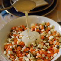 Рецепт Сыроедческого оливье