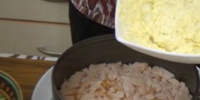 Рецепт праздничного салата курочка ряба