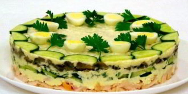 Рецепт праздничного салата курочка ряба