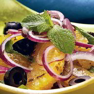 Рецепт Салата из апельсинов и красного лука с зирой