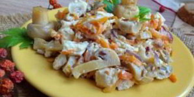 Рецепт салата из филе курицы
