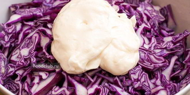 Рецепт салата из красной капусты