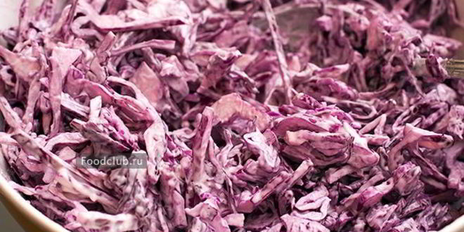 Рецепт салата из красной капусты