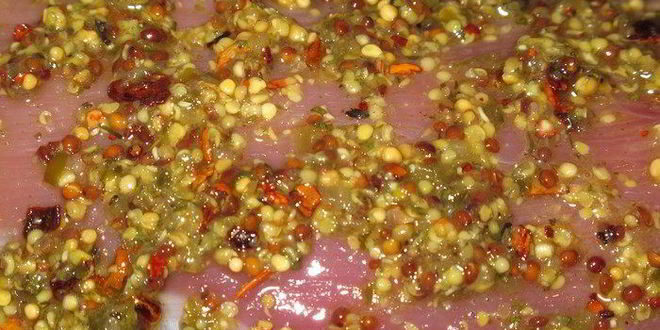 Рецепт салата из руколы, говядины и красных апельсин