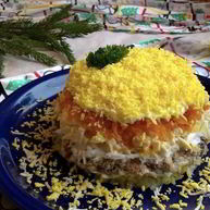 Рецепт Мимозы с картошкой