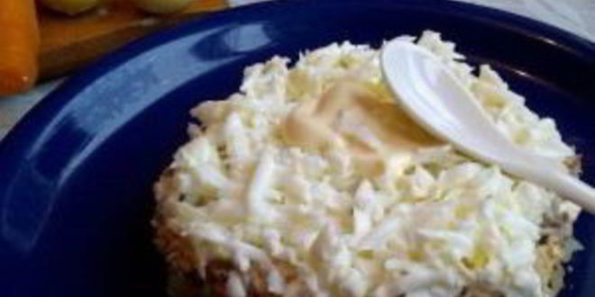 Рецепт мимозы с картошкой