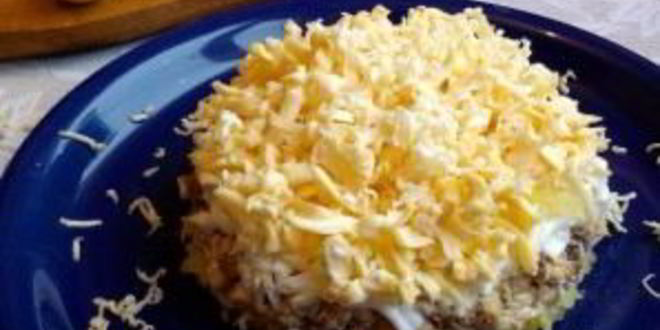 Рецепт мимозы с картошкой