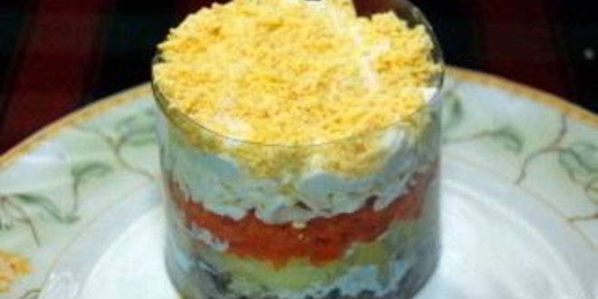 Рецепт мимозы с консервой