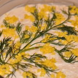 Рецепт Мимозы с маслом и сыром