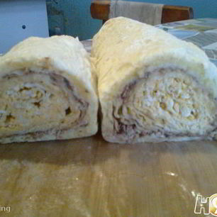 Рецепт Мимозы в рулете из лаваша