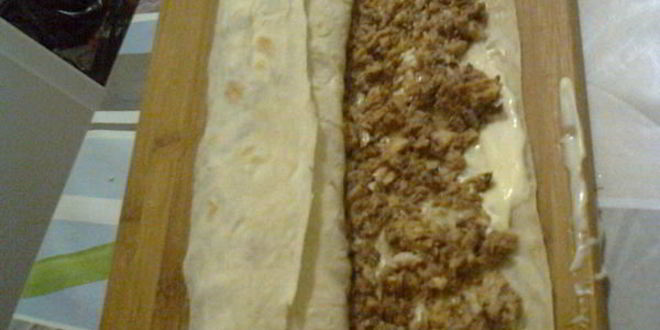 Рецепт мимозы в рулете из лаваша