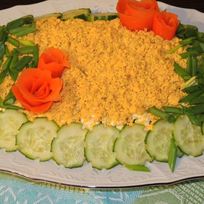 Рецепт Рыбного салата Мимоза