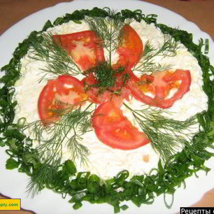 Рецепт Салата Мимоза классическая с лососем