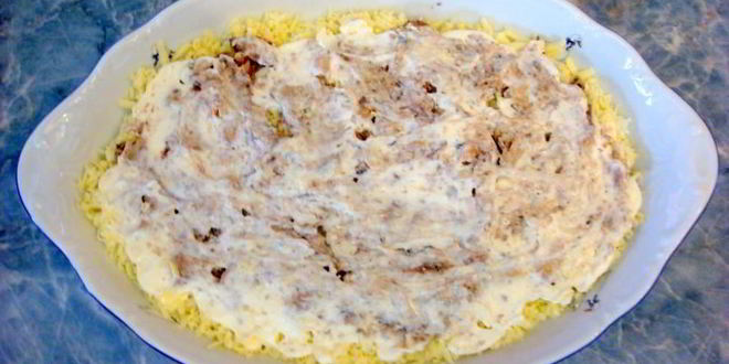 Рецепт салата мимоза классический с консервой