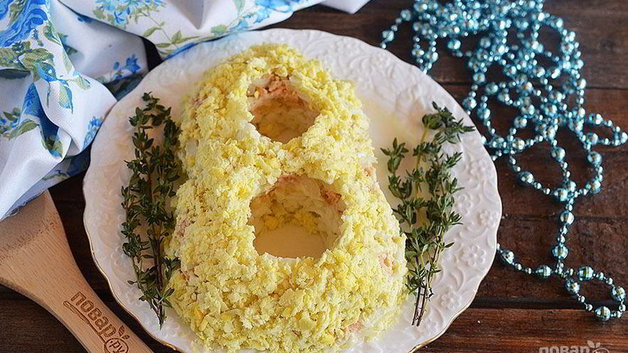 Рецепт салата мимоза на 8 марта