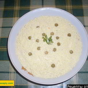 Рецепт Салата Мимоза нежная с картошкой