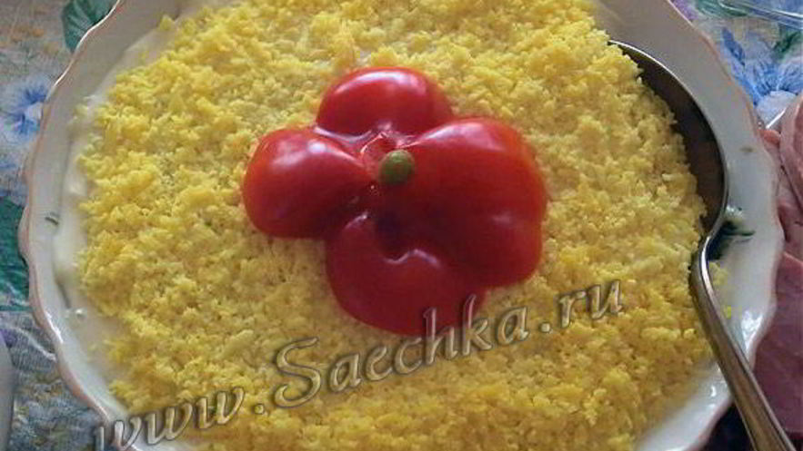 Рецепт салата мимоза с консервами