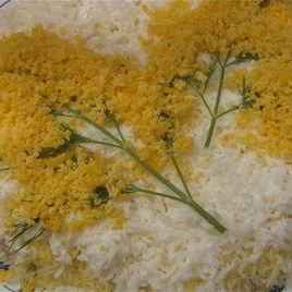 Рецепт Салата Мимоза с лососем