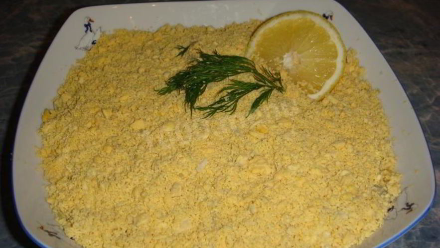 Рецепт салата мимоза с сардиной и сыром