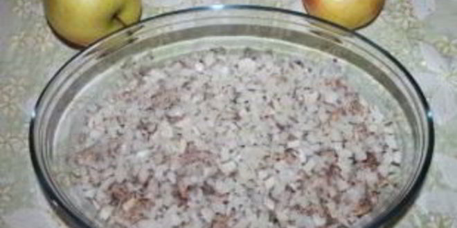 Рецепт салата мимоза с сыром и яблоком