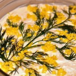 Рецепт Салата Мимоза с сыром