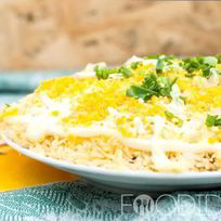 Салат Мимоза с тунцом