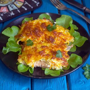 Рецепт Горбуши под шубой в духовке