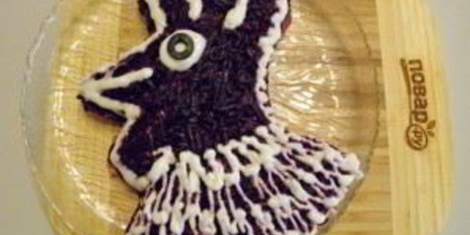 Рецепт петушка под шубой из селедки