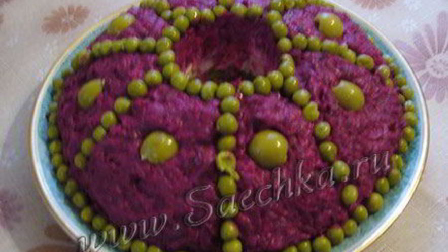 Рецепт салата селедка под шубой с яблоком