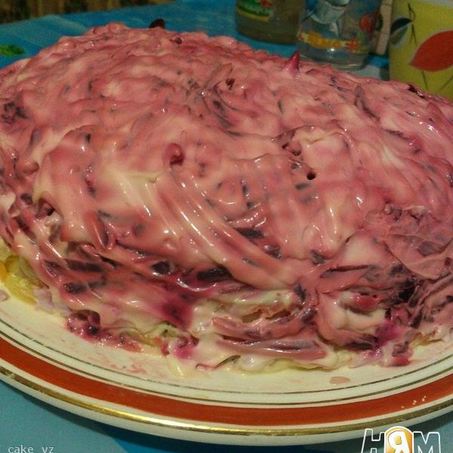 Рецепт Салата Скумбрия под шубой