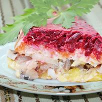 Рецепт Сельди под шубой классическая с желатином