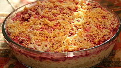 Рецепт Сельди под шубой с яблоком